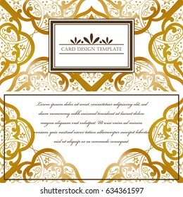 Abstract art invitation card