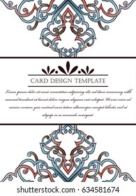Abstract art invitation card 