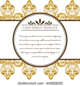 Abstract art invitation card
