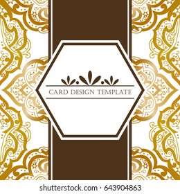 Abstract art invitation card 