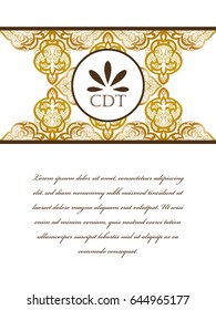 Abstract art invitation card 