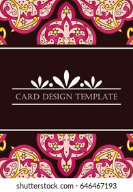 Abstract art invitation card 