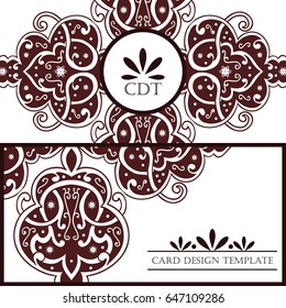 Abstract art invitation card