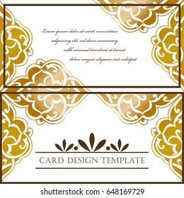 Abstract art invitation card 