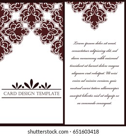 Abstract art invitation card 