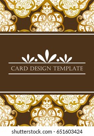 Abstract art invitation card 