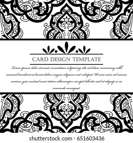 Abstract art invitation card 
