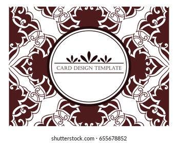 Abstract art invitation card