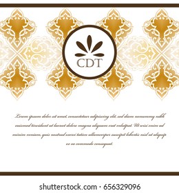 Abstract art invitation card 