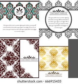 Abstract art invitation card 