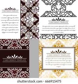 Abstract art invitation card 