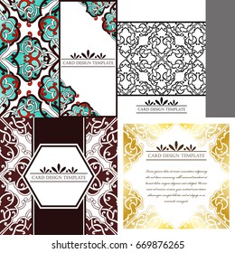 Abstract art invitation card