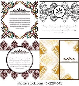 Abstract art invitation card 