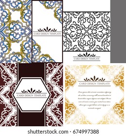 Abstract art invitation card 