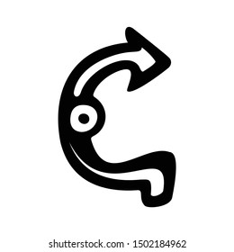 Abstract art line design in alphabetical letters C unique and suitable for logos 