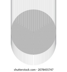 Abstract art lines background. Motion circle with minimal concept design.