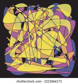 Abstract art llustration vector for background, pattern, decoration or elements for graphic design