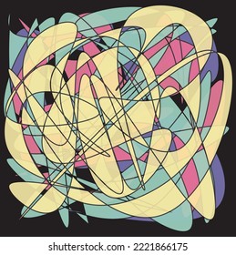 Abstract art llustration vector for background, pattern, decoration or elements for graphic design