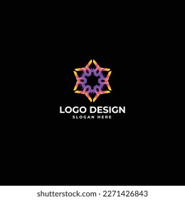 Ilustración vectorial del diseño del logotipo de arte abstracto
