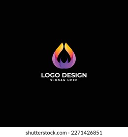 Abstract art logo design vector illustration