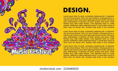 abstract art for music festival, abstract illustration for music festival