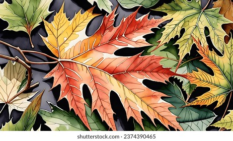 Abstract art nature background vector.