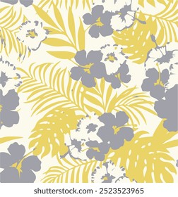 Abstract art nature background vector. Modern shape line art wallpaper. Boho foliage botanical tropical leaves and floral pattern design for summer sale banner , wall art, prints and fabrics.