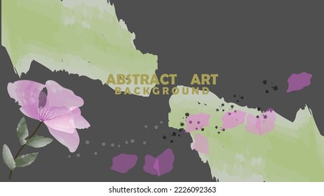 Arte abstracto sobre el vector de fondo negro. Papel pintado de lujo con colores vivos y tierra. Diseño mínimo para texto, embalaje, impresiones, decoración de pared.