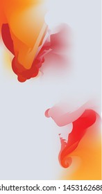 Abstract art on a gray background