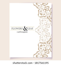 Abstract art ornate invitation card 