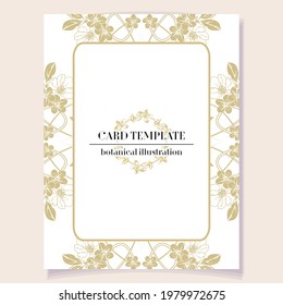 Abstract art ornate invitation card