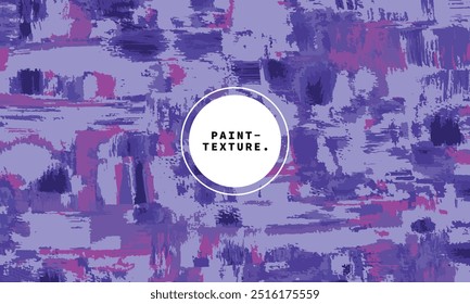Abstract art painting background. Purple paint brush strokes design backdrop.
