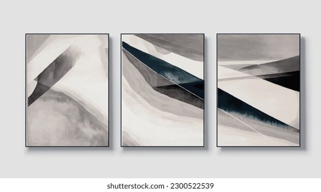 Abstract art painting, vector illustration, golden art, wall art for poster, card, wallpaper, modern artwork