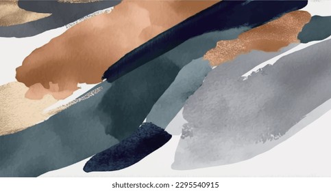 Abstract art paintings, vector illustrations, hand drawn illustrations, prints, natural art wall art for home decor and print. Vector illustration. Geometric patterns. Artistic drawing with abstract s