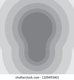 Abstract art paper vector. Design contour nuts gradient grey on white background. Design print for background, cover, template, artwork. Set 1