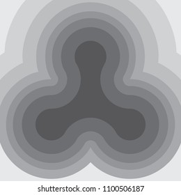 Abstract art paper vector. Design spin contour gradient grey on white background. Design print for background, cover, template, artwork. Set 1