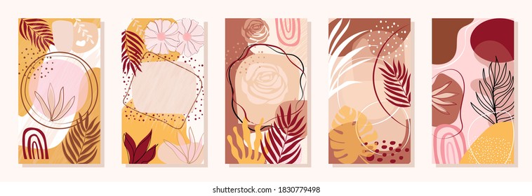 Abstract art pastel backgrounds creative with minimal trendy style, Screen on mobile, Template design, Banner, Product, Poster, fashion, Pattern.