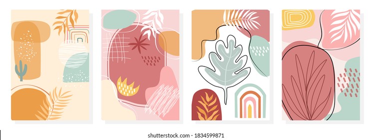 Abstract art pastel backgrounds creative with minimal trendy style, Screen on mobile, Template design, Banner, Product, Poster, fashion, Pattern.
