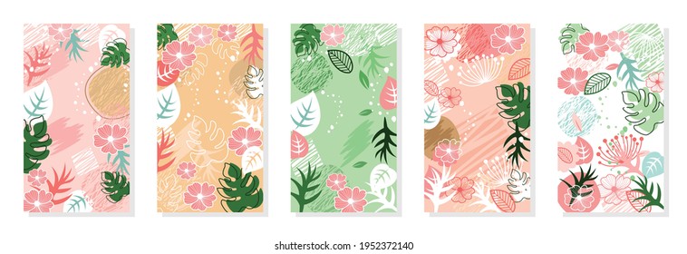 Abstract art pastel backgrounds creative with minimal trendy style, Screen on mobile, Template design, Banner, Product, Poster, fashion, Pattern.
