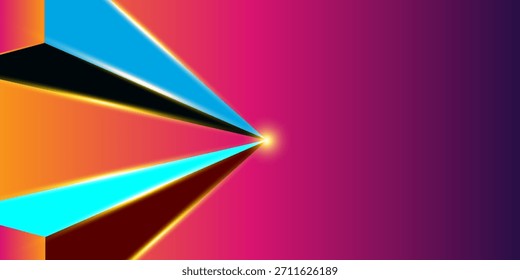 Abstract art pattern of blue, orange colors tone. Background landscape and line colors. Set of cards and posters.

