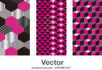abstract art pattern brand package design cover fashion cover vector modern  series set