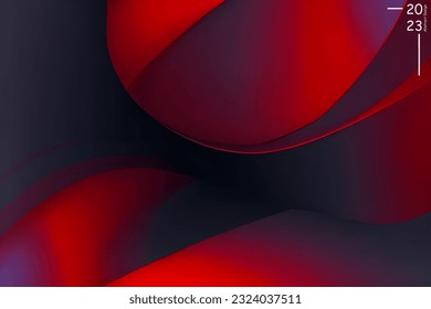 Abstract art pattern of dark scarlet color tone. Background landscape and line colors. Set of cards and posters. SSTKbold