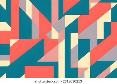 abstract art pattern of full color. Background landscape and line colors. SSTKabstract