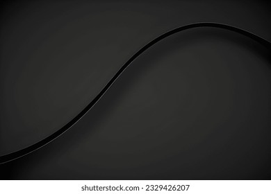 Abstract art pattern of gloss black colors tone. Background wallpaper and line colors. Set of cards and posters