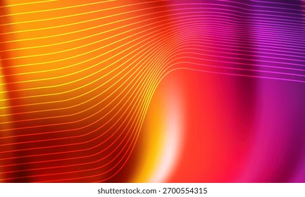 Padrão de arte abstrata de tom de cores laranja dourado. Cor da paisagem e da linha de fundo. 