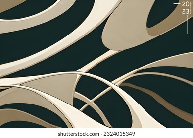 Abstract art pattern of harbor colors tone. Background landscape and line colors. Set of cards and posters. SSTKbold