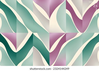 Abstract art pattern of light green colors tone. Background landscape and line colors. Set of cards and posters. SSTKabstract