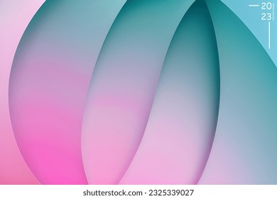 Abstract art pattern of pinkish blue colors tone. Background landscape and line colors. Set of cards and posters. SSTKabstract