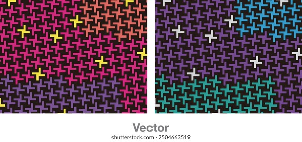 Patrón de arte abstracto Pop Diseño gráfico Vector Elementos Moda