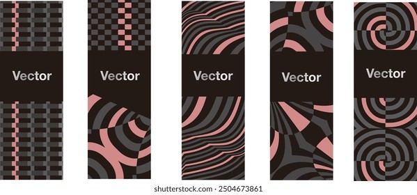 Patrón de arte abstracto Pop Diseño gráfico Vector Elementos Moda